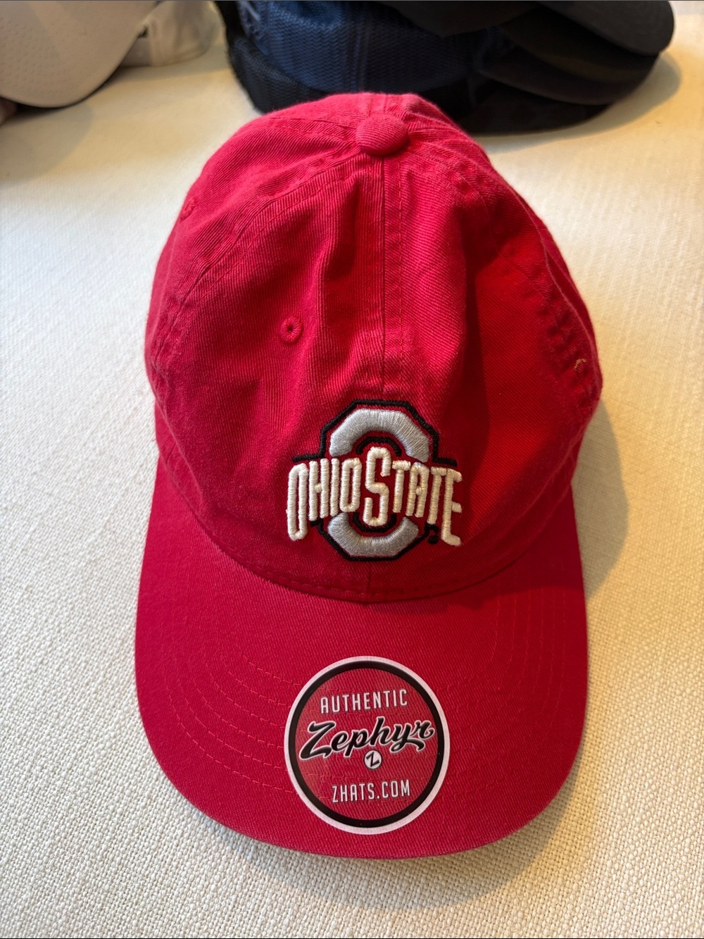 Zephyr Red Ohio State Logo Adjustable Hat